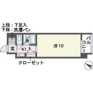 ソレアード薬院【5階】の間取り