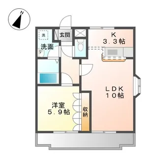 レインボーヒル【2階】の間取り