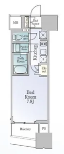 ルフォンブランシェ品川南大井【9階】の間取り