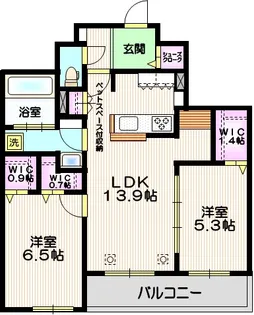 グラン・ソレイユ【2階】の間取り