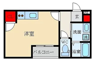chou chou Nakamiya WEST【1階】の間取り