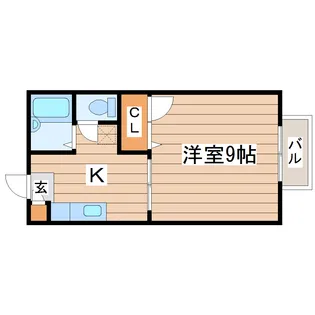 プレジオ泉崎B【1階】の間取り