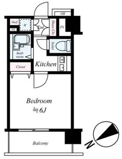 サンテミリオン大塚壱番館【7階】の間取り