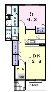 ライブ ウィル【1階】の間取り