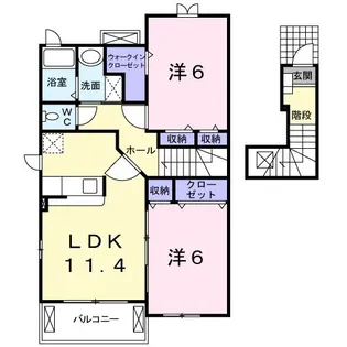 フォレストシーンA【2階】の間取り