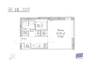 BLANCCOURT武蔵小山【2階】の間取り