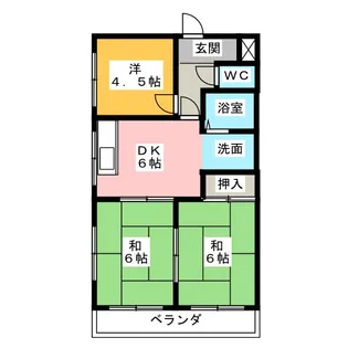 コーポナカムラ【2階】の間取り