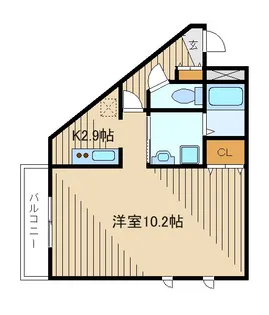 エミール赤塚【1階】の間取り