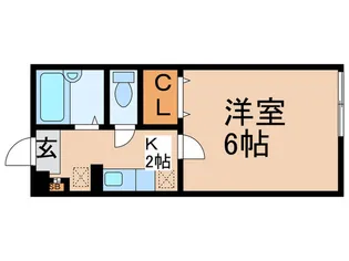 アム-ルS【2階】の間取り