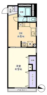 中銀上野パークマンシオン【10階】の間取り
