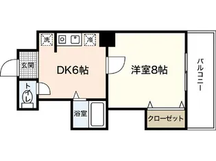 広島畳材6ビル【6階】の間取り