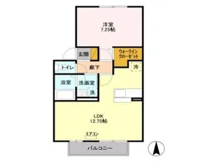 ルモンド長淵【2階】の間取り