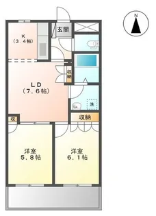 サンヒルズ【1階】の間取り