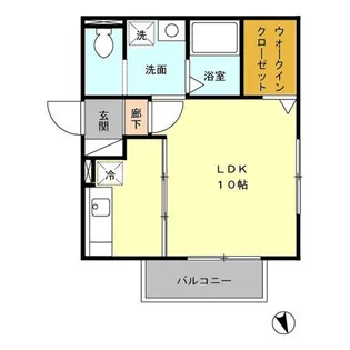 パルティール・パレス A棟【2階】の間取り