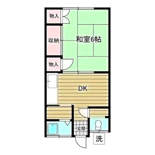 コーポ卯月【2階】の間取り