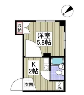 サカエコーポ桜ヶ丘【1階】の間取り