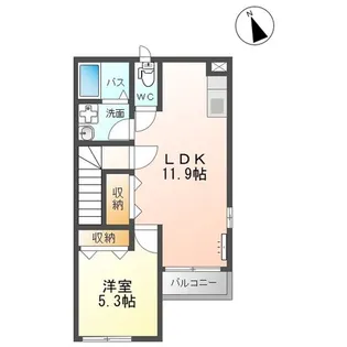 サンフラワー【2階】の間取り