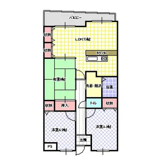 パールメガリス【7階】の間取り