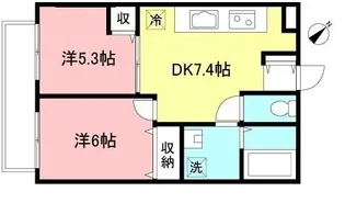 Silk Cot【2階】の間取り