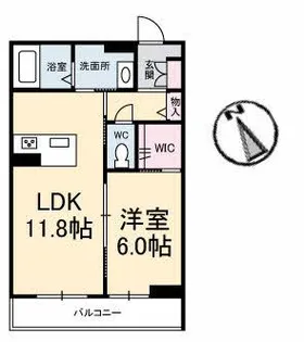 ローズベレオ緑町公園【3階】の間取り