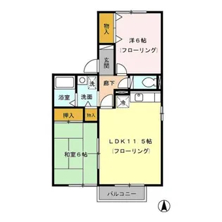 ヴェルドミール M【2階】の間取り