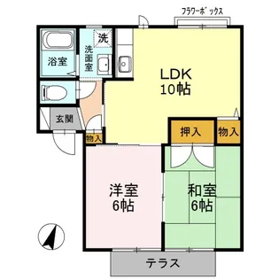 スリーパブリック【1階】の間取り
