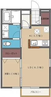 サンビレッジ画図東D【1階】の間取り