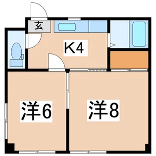 上町マンション【3階】の間取り