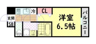 エスリードレジデンス大阪難波【3階】の間取り