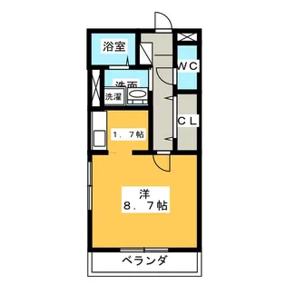 レジェンド横田【5階】の間取り