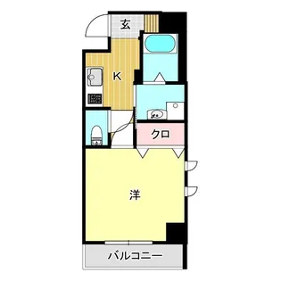 ヴィガラス新橋【5階】の間取り