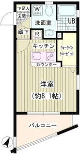 リジノワール千歳烏山【1階】の間取り