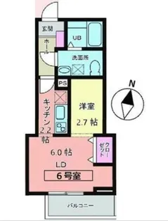 メリディアン柳生 壱番館【2階】の間取り