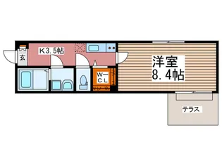 Grandir Yatsuka【1階】の間取り