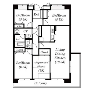 シティアガーデン甲府【4階】の間取り