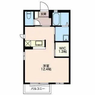 ビューハイツすずらんV【1階】の間取り