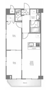 エルフラット両国【7階】の間取り