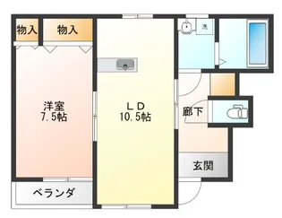 フィネス【1階】の間取り