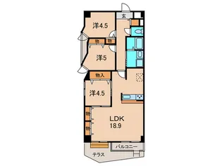光栄ハイツ伊丹【1階】の間取り