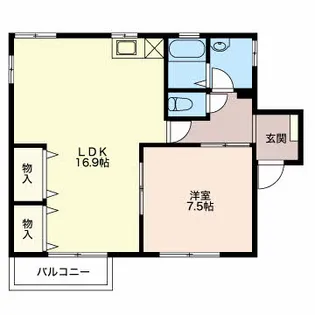 グランメールF【2階】の間取り