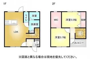 カンパニア西の土居の間取り