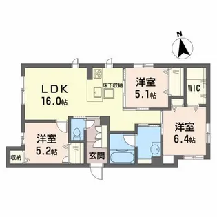 Reizend【1階】の間取り