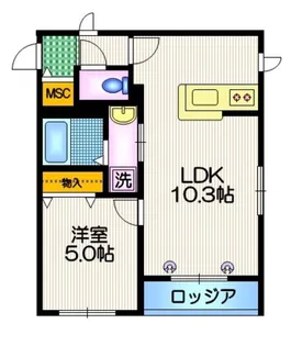 Elmina【2階】の間取り