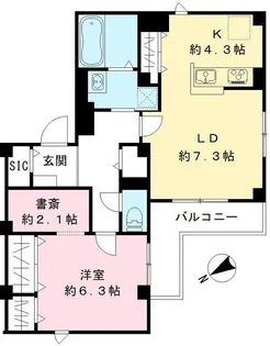 Habitat Kamada【2階】の間取り