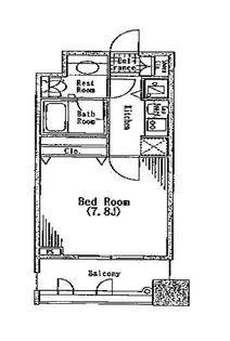 パークハビオ京橋【8階】の間取り