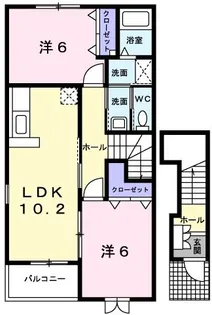 ルガーナ【2階】の間取り