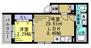 LD八千代中央【2階】の間取り