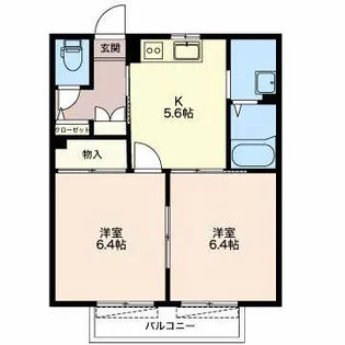 アミューズメント銀鈴 A【1階】の間取り