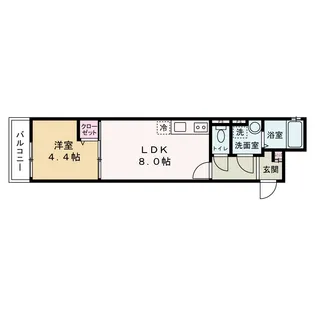 ALEGRIA四条畷【1階】の間取り