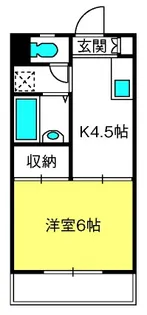 第一松運ハイツ【3階】の間取り